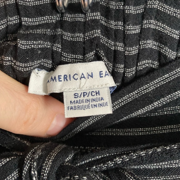 American Eagle Black and White Pinstripe Pants - Women's Size S - Picture 4 of 8